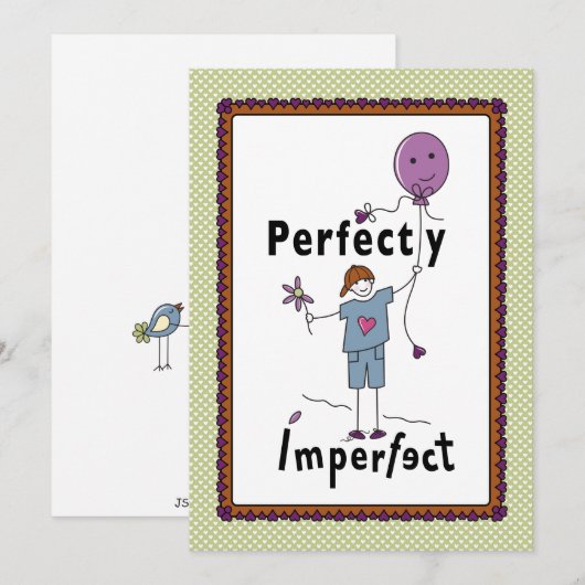 Perfekt Unperfekt 2A_Flat Card 5"x7" (Vorne/Hinten)