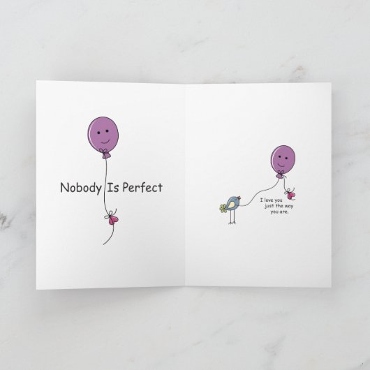 Perfekt Unperfekt 2A_Greeting Card 5"x7" Karte (Innenseite)