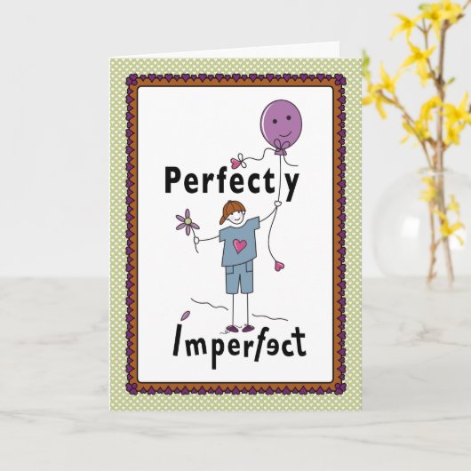 Perfekt Unperfekt 2A_Greeting Card 5"x7" Karte (Gelbe Blume)