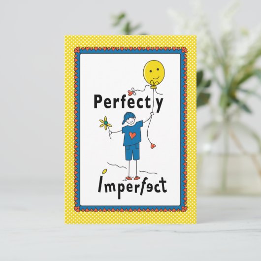 Perfekt Unperfekt 2B_Flat Card 5"x7" (Stehend Vorderseite)