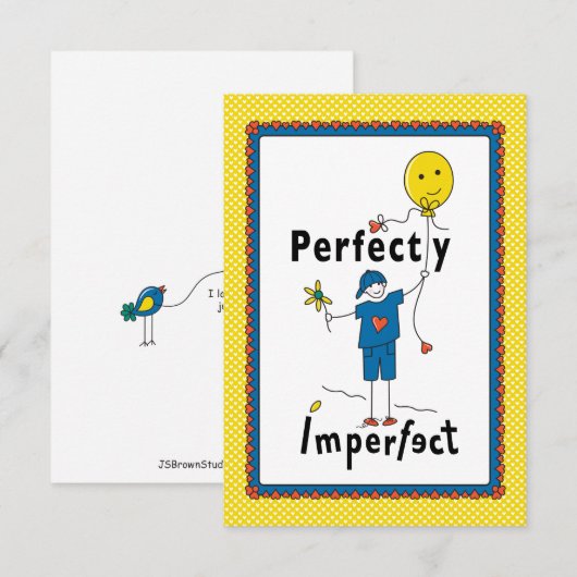 Perfekt Unperfekt 2B_Flat Card 5"x7" (Vorne/Hinten)