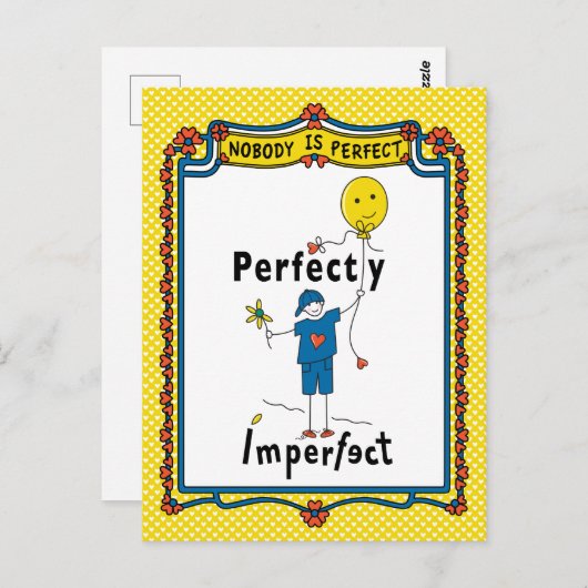 Perfekt Unperfekt 2B_ Postkarte (Vorne/Hinten)