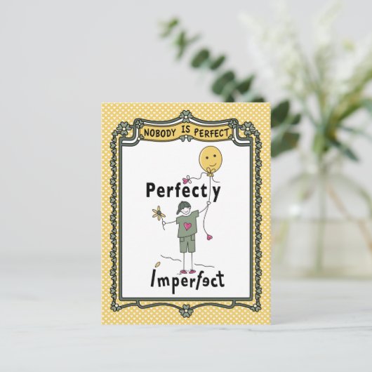 Perfekt Unperfekt 2C_ Postkarte (Stehend Vorderseite)