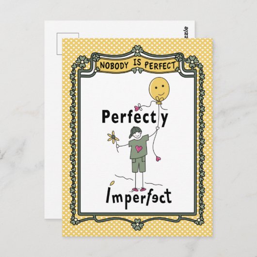 Perfekt Unperfekt 2C_ Postkarte (Vorne/Hinten)