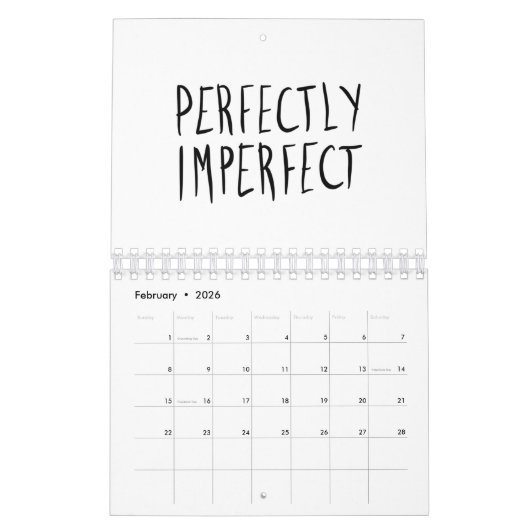 Perfekt unperfekt kalender (Feb 2026)