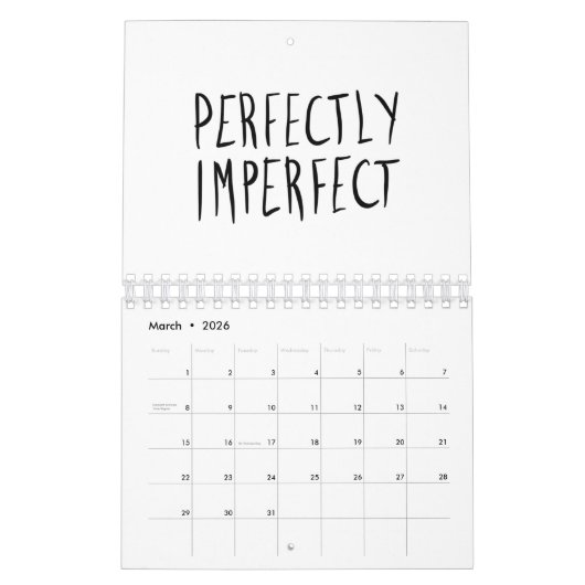 Perfekt unperfekt kalender (Mär 2026)