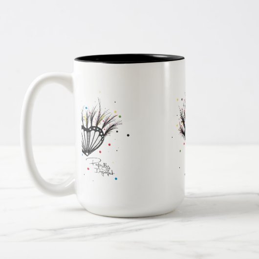 Perfekt unperfekt zweifarbige tasse (Links)