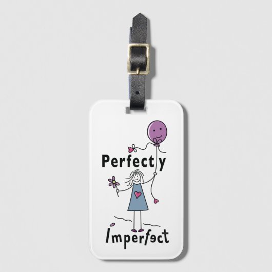 Perfekt Unperfekter 1A_Gepäckanhänger mit Kartenst Gepäckanhänger (Vorderseite Vertikal)