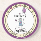 Perfekt Unperfekter 1A_Round-Untersetzer Getränkeuntersetzer (Vorne)