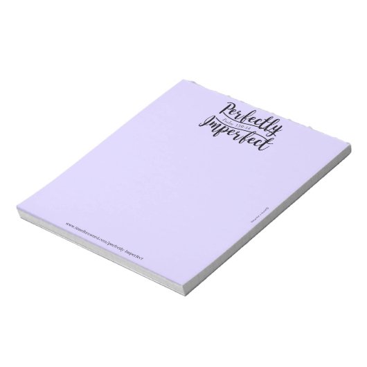 Perfekt unperfektes Notepad Notizblock (Rotiert)