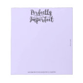Perfekt unperfektes Notepad Notizblock (Vorderseite)