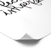 Perfekt unperfektes Poster (Ecke)