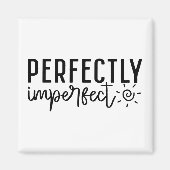 "Perfekt unvollkommen" Boho Inspiration Zitat Magnet (Vorne)