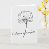 perfekt unvollkommen karte (Gelbe Blume)