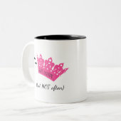 Perfekt unvollkommen "mit Göttin" Zweifarbige Tasse (Vorderseite Links)