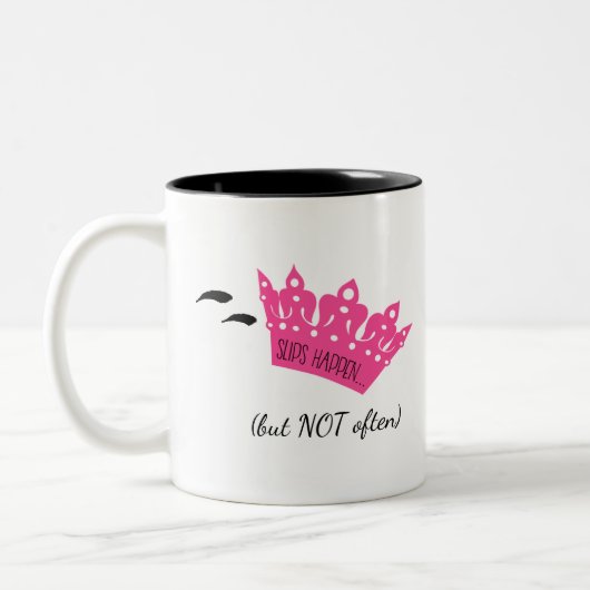 Perfekt unvollkommen "mit Göttin" Zweifarbige Tasse (Links)