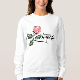 Perfekt unvollkommene Rosa Rose Sweatshirt