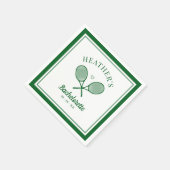 Perfekt zum letzten Swing Tennis Bachelorette Serviette (Ecke)