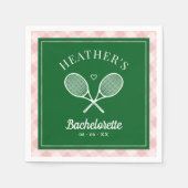 Perfekt zum letzten Swing Tennis Bachelorette Serviette (Vorderseite)