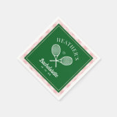 Perfekt zum letzten Swing Tennis Bachelorette Serviette (Ecke)