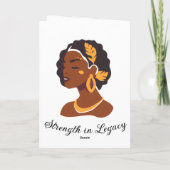 Perfekt zur Feier des Black History Month 2026 Karte (Rückseite)