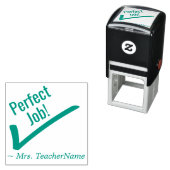 "Perfekte Arbeit!" Stempel für positives Feedback (Beispiel)