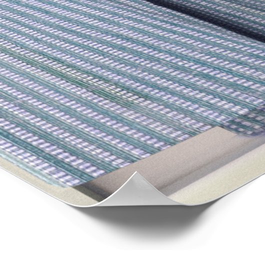 Perfekte Aussicht: Fake-Fenster zu Tal und Hügeln Poster (Ecke)