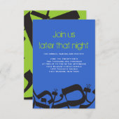 PERFEKTE BALANCE Bar Bat Mitzvah Party Card Einladung (Vorne/Hinten)