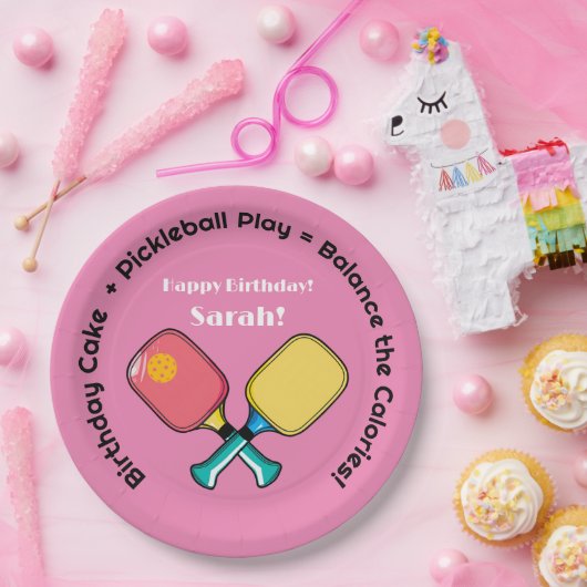 😍 Perfekte Balance - Pickleball Pappteller (Party)
