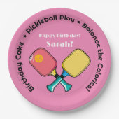 😍 Perfekte Balance - Pickleball Pappteller (Vorderseite)