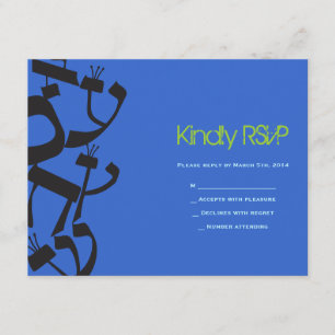 PERFEKTE BILANZ Bar Bat Mitzvah RSVP-Karte RSVP Karte