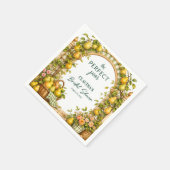 Perfekte Birne Grün Gingham Brautparty   Serviette (Ecke)