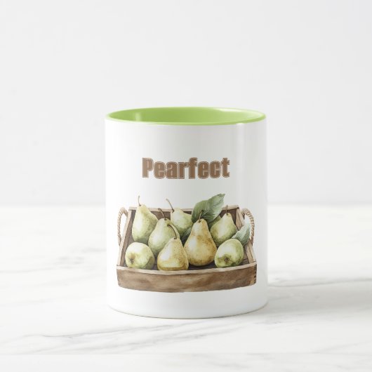 Perfekte Birne Grüne Frucht Tasse (Zentrum)