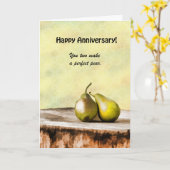 Perfekte Birne Karte (Gelbe Blume)