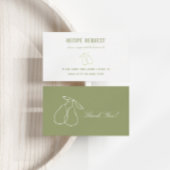 Perfekte Birne Modernes Brautparty Rezept Begleitkarte