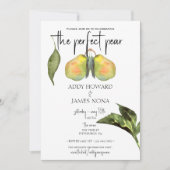 Perfekte Birne - Paare Dusche Einladung (Vorderseite)