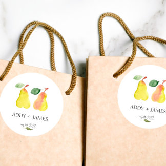 Perfekte Birne - Paare Duschvorrichtung Runder Aufkleber