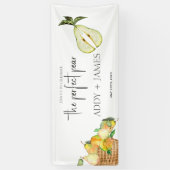 Perfekte Birne - Paare Grosses Willkommensgruß Vin Banner (Vertikal)