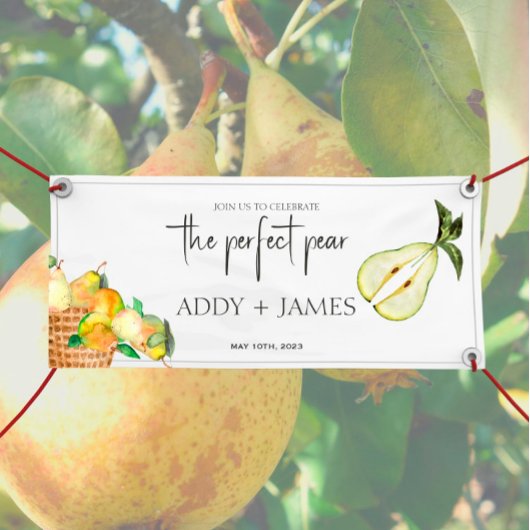 Perfekte Birne - Paare Grosses Willkommensgruß Vin Banner