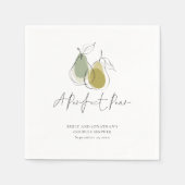 Perfekte Birnen-Doodle-Sage-Paar-Dusche Serviette (Vorderseite)