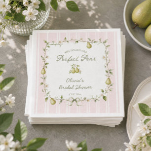 Perfekte Birnen-Junggesellinnen-Abschieds-Napkins Serviette