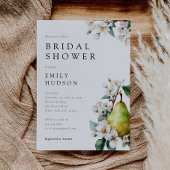 Perfekte Birnenblume Brautdusche Einladung