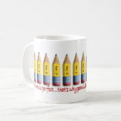 Perfekte Bleistifte Kaffeetasse (Vorderseite Links)