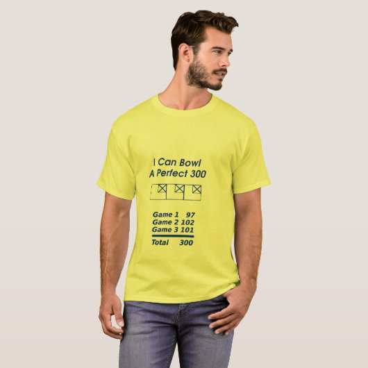 Perfekte Bowlings-Kerbe T-Shirt (Vorne ganz)