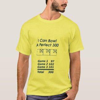 Perfekte Bowlings-Kerbe T-Shirt