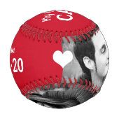 Perfekte Catch Wedding Verlobung Save the Date Baseball (Vorderseite)