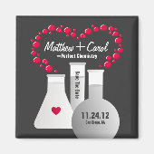 Perfekte Chemie Save the Date Magnet (Vorne)