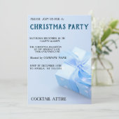 Perfekte, Coole, blaue Einladung (Stehend Vorderseite)