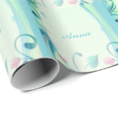 Perfekte, Coole Blumen Geschenkpapier (Rolleneckpunkt)