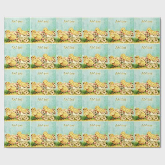 Perfekte, Coole Osterfeier Vintag Geschenkpapier (Flach)